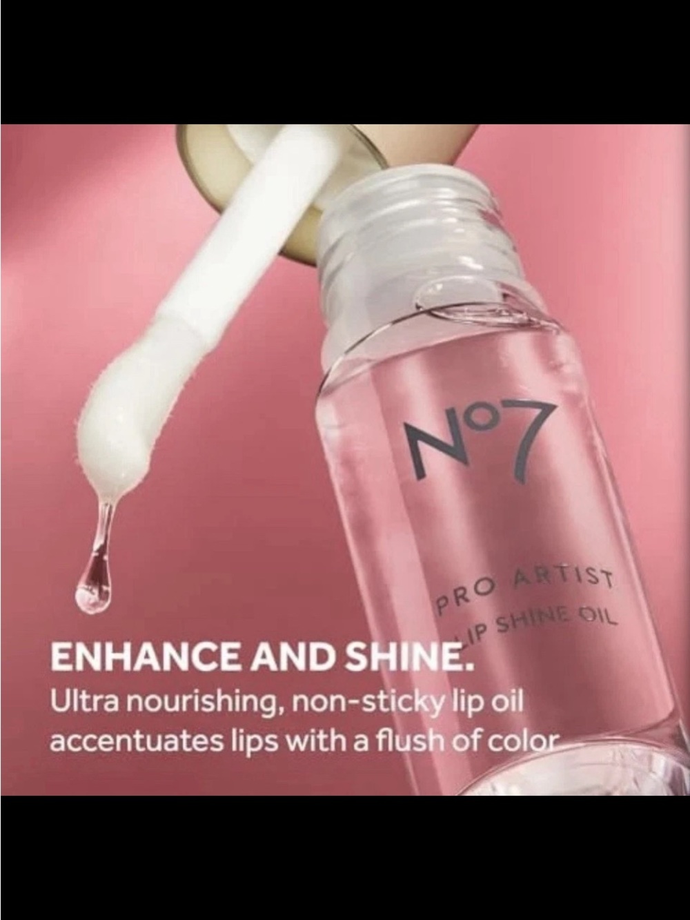 Pro Artist Lip Shine Oil — Pink New in Box / Factory Sealed
